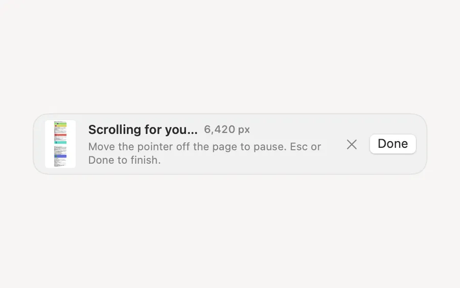 Scrolling Capture: “Scrolling for you…”, 6,420 px so far